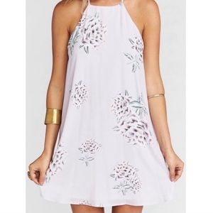 SHOW ME YOUR MUMU GOMEZ MINI DRESS IN LILAC - SM